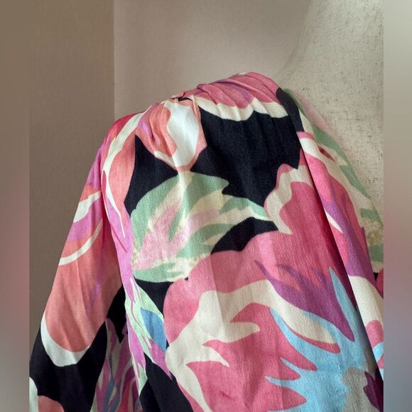 Stunning Sheike Fire Island dress with button sleeves floral pattern aus 12 - Picture 12 of 16